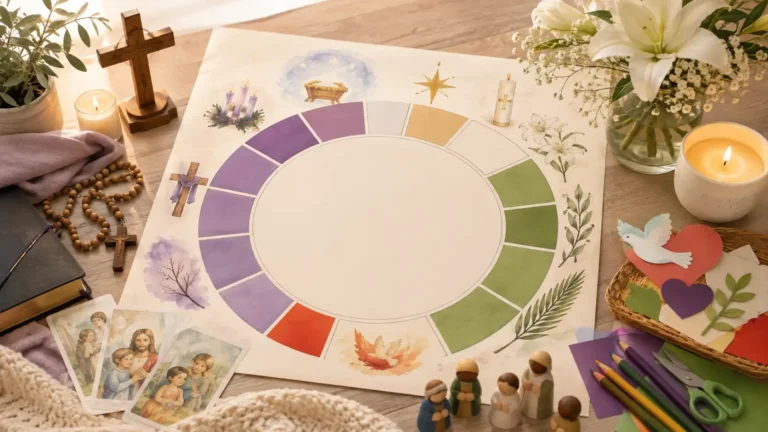 Imagem ilustrativa de um calendário sazonal da catequese