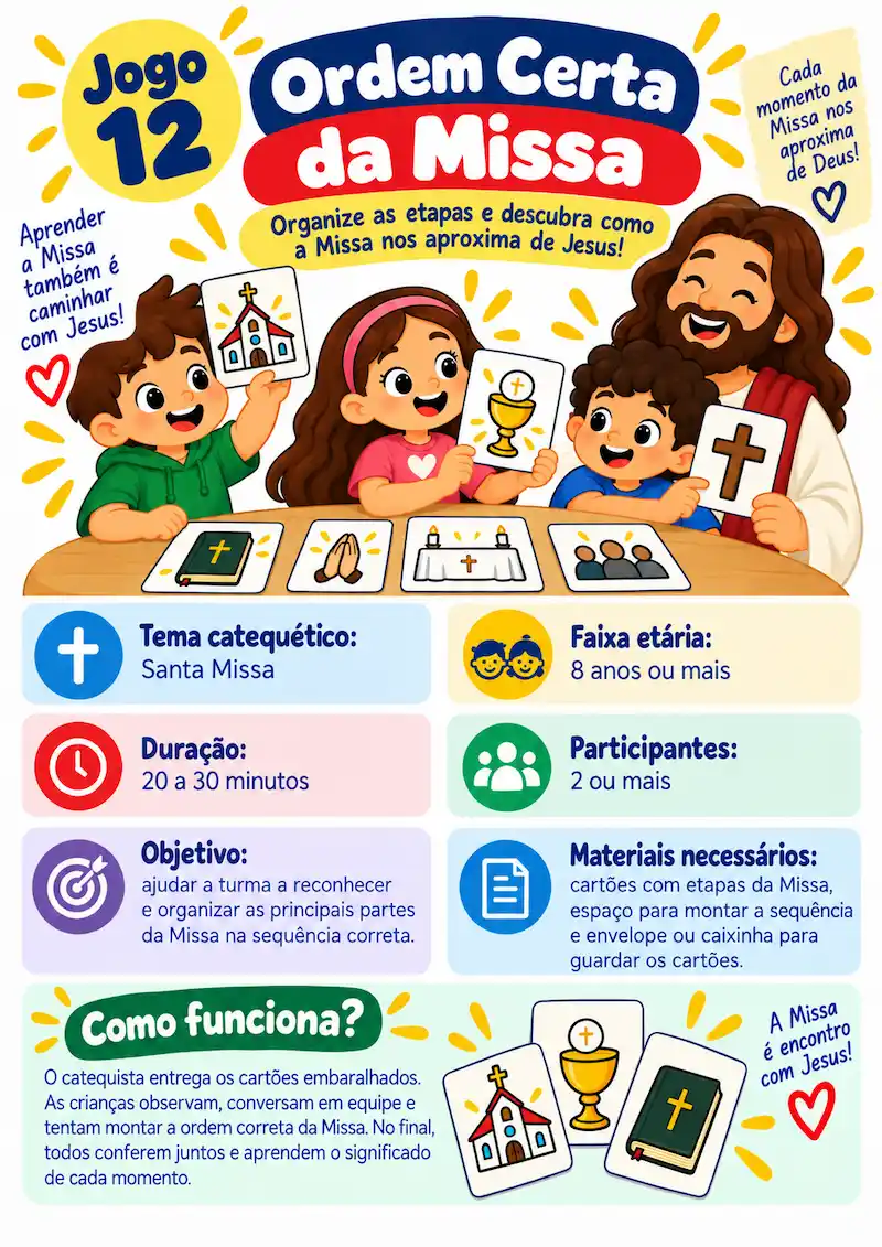 Jogo Ordem Certa da Missa