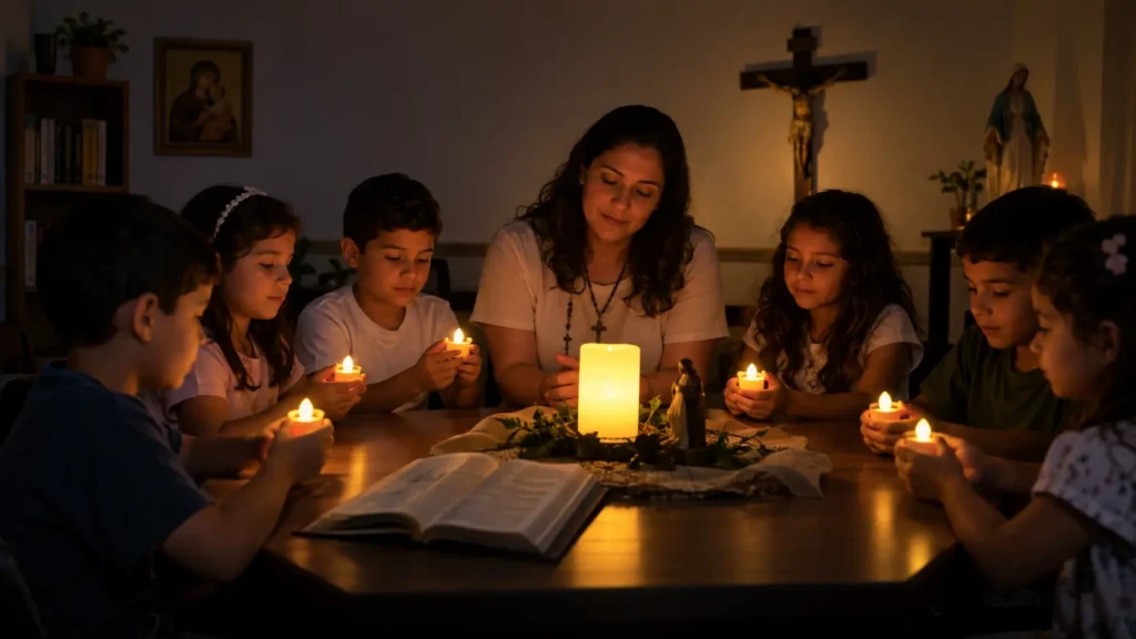luz na sala escura catequese