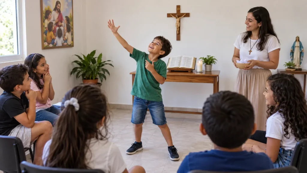 mímica bíblica na catequese