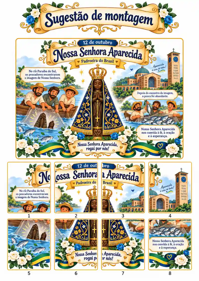 Prévia do painel do Kit Nossa Senhora Aparecida