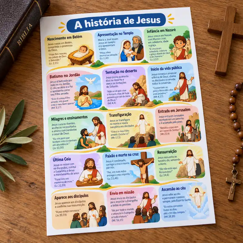 Bônus 1: Mapa Mental da História de Jesus