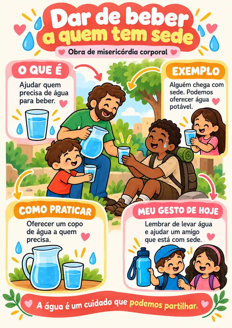Mapas ilustrados das obras de misericórdia — exemplo 4