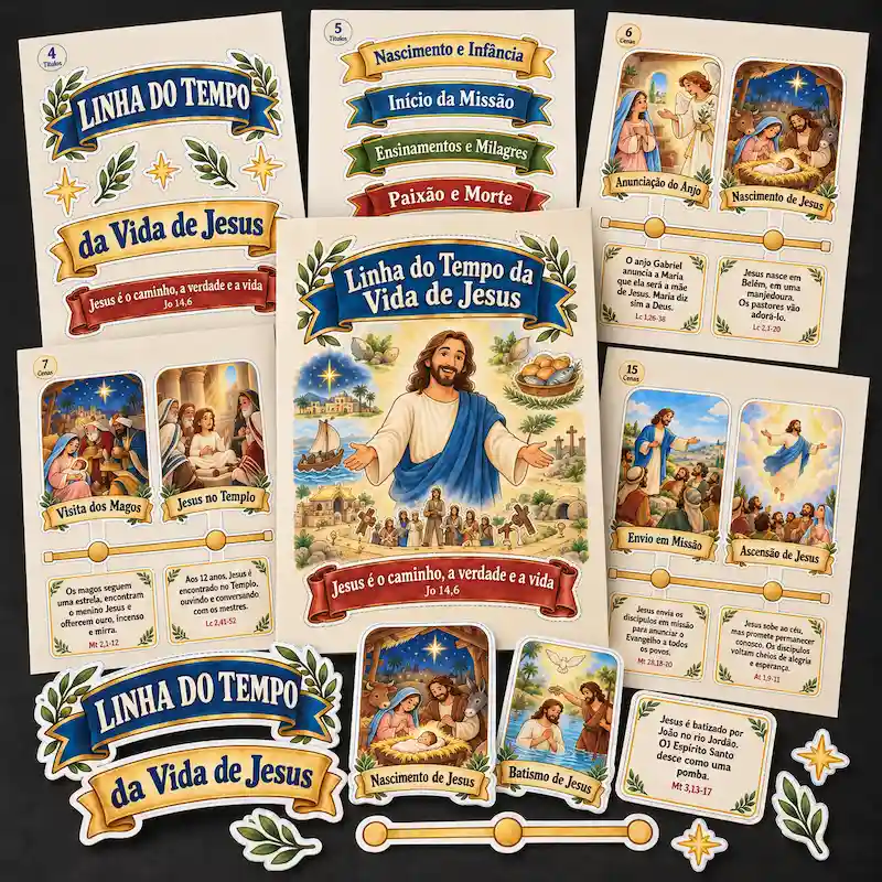 Prévia da Linha do Tempo da Vida de Jesus