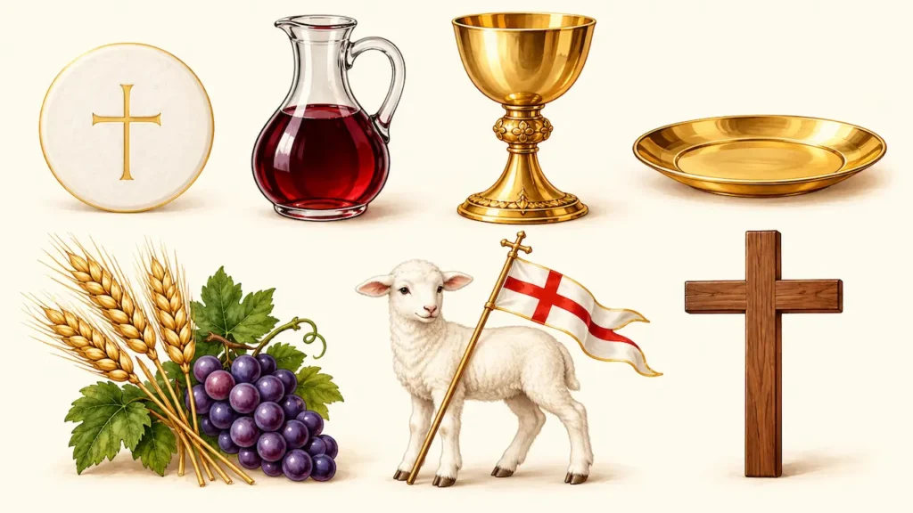 símbolos da eucaristia